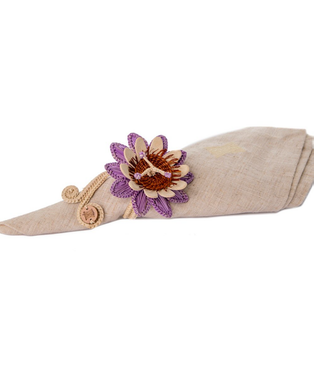 Flor de Maracuya Lilac Napkin Rings (Set of 4)