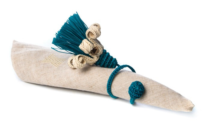 Flor de Majagua Blue Napkin Rings (Set of 4)