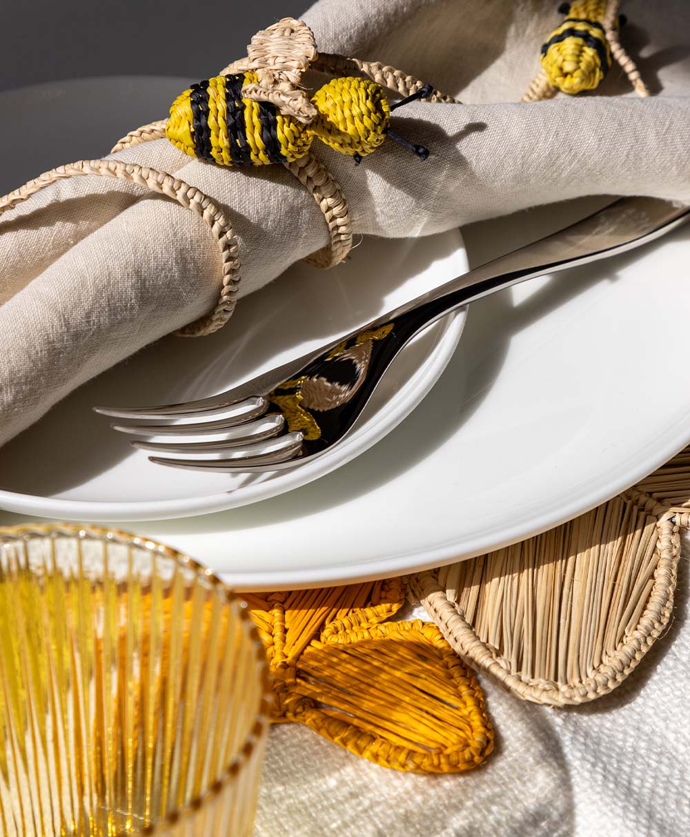 Bees Napkin Rings (Set of 4)