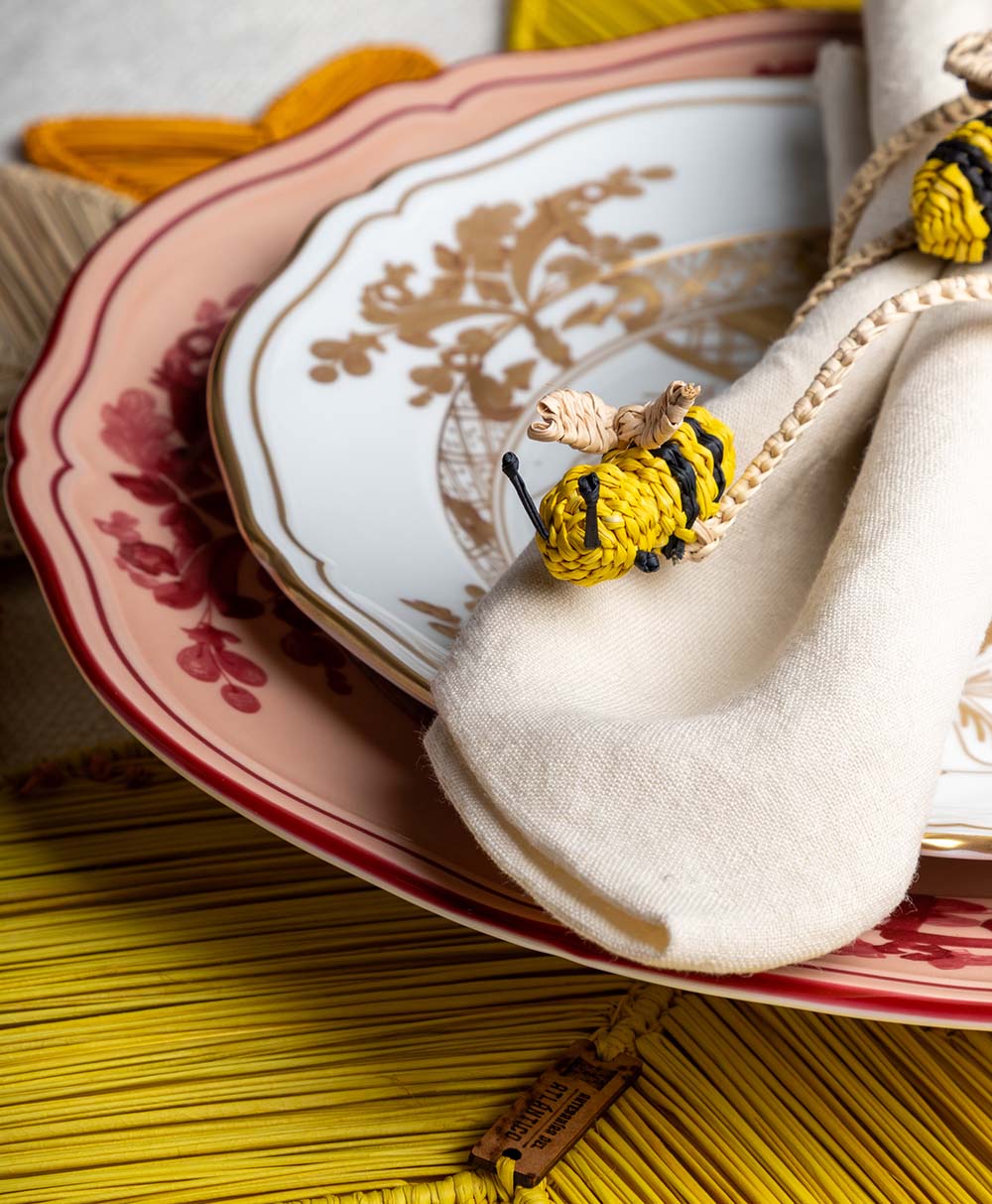 Bees Napkin Rings (Set of 4)